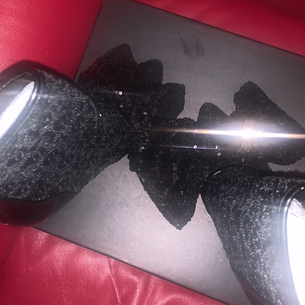 Sequin Bow Booties - image 4